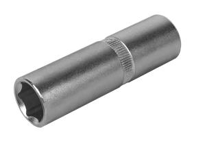 Головка торцевая глубокая КОБАЛЬТ 1/2", 15 мм, Cr-V (1 шт.) подвес (644-061)(1 шт.) подвес