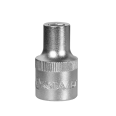 Головка торцевая КОБАЛЬТ 1/2", 8 мм, Cr-V (1 шт.) подвес (643-019)(1 шт.) подвес