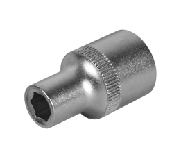 Головка торцевая КОБАЛЬТ 1/2", 8 мм, Cr-V (1 шт.) подвес (643-019)(1 шт.) подвес