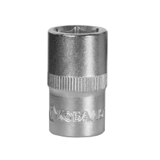 Головка торцевая КОБАЛЬТ 1/2", 15 мм, Cr-V (1 шт.) подвес (643-088)(1 шт.) подвес