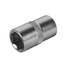Головка торцевая КОБАЛЬТ 1/2", 15 мм, Cr-V (1 шт.) подвес (643-088)(1 шт.) подвес