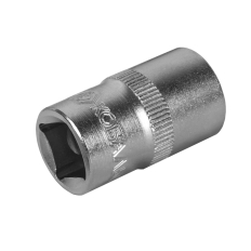 Головка торцевая КОБАЛЬТ 1/2", 15 мм, Cr-V (1 шт.) подвес (643-088)(1 шт.) подвес