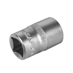 Головка торцевая КОБАЛЬТ 1/2", 17 мм, Cr-V (1 шт.) подвес (643-101)(1 шт.) подвес