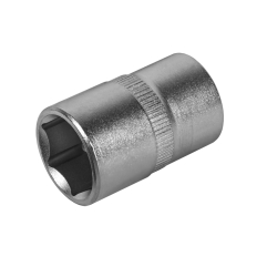 Головка торцевая КОБАЛЬТ 1/2", 17 мм, Cr-V (1 шт.) подвес (643-101)(1 шт.) подвес