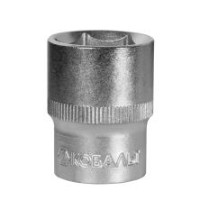 Головка торцевая КОБАЛЬТ 1/2", 22 мм, Cr-V (1 шт.) подвес (643-149)(1 шт.) подвес