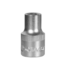 Головка торцевая КОБАЛЬТ 1/2", 10 мм, Cr-V (1 шт.) подвес (643-033)(1 шт.) подвес