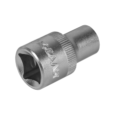 Головка торцевая КОБАЛЬТ 1/2", 10 мм, Cr-V (1 шт.) подвес (643-033)(1 шт.) подвес