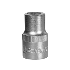 Головка торцевая КОБАЛЬТ 1/2", 12 мм, Cr-V (1 шт.) подвес (643-057)(1 шт.) подвес