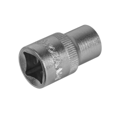 Головка торцевая КОБАЛЬТ 1/2", 12 мм, Cr-V (1 шт.) подвес (643-057)(1 шт.) подвес