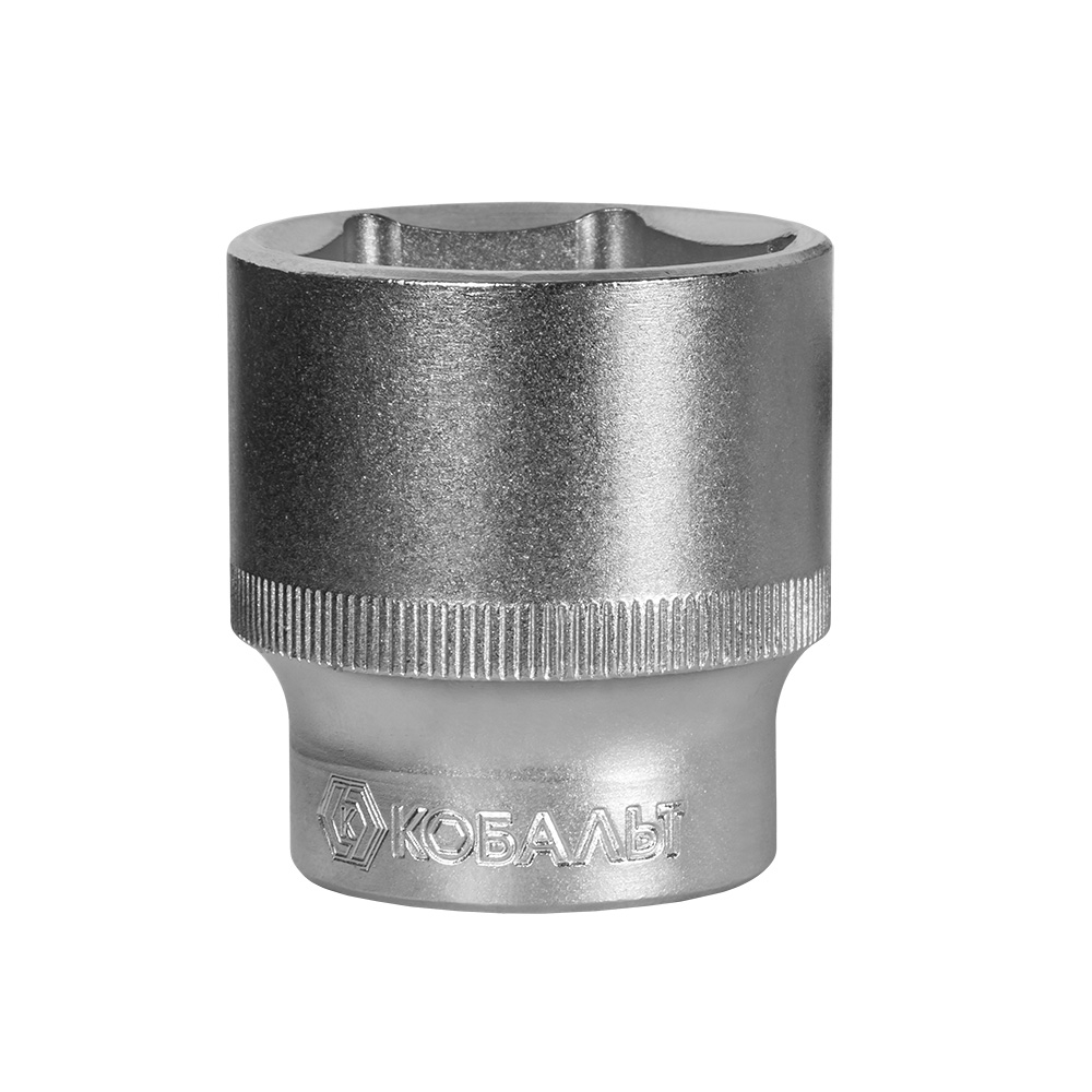 Головка торцевая КОБАЛЬТ 1/2", 32 мм, Cr-V (1 шт.) подвес (643-187)(1 шт.) подвес