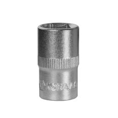 Головка торцевая КОБАЛЬТ 1/2", 16 мм, Cr-V (1 шт.) подвес (643-095)(1 шт.) подвес
