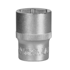 Головка торцевая КОБАЛЬТ 1/2", 21 мм, Cr-V (1 шт.) подвес (643-132)(1 шт.) подвес