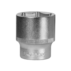 Головка торцевая КОБАЛЬТ 1/2", 30 мм, Cr-V (1 шт.) подвес (643-170)(1 шт.) подвес