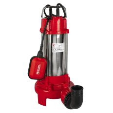 Насос фекальный QUATTRO ELEMENTI Sewage 2500F Ci-Cut (2500 Вт, 30000 л/ч, грязевой, 17 м, 22 кг, чугун, с НОЖОМ) ПРОФ(2500 Вт, 30000 л/ч, грязевой, 17 м, 21 кг, чугун, с НОЖОМ) ПРОФ