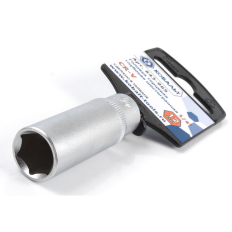 Головка торцевая глубокая КОБАЛЬТ 1/4", 12 мм, Cr-V (1 шт.) подвес (643-965)(1 шт.) подвес