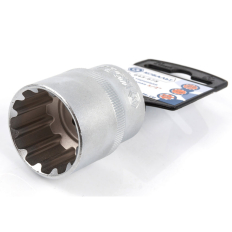 Головка торцевая универсальная КОБАЛЬТ 1/2", 27 мм, SPLINE Cr-V (1 шт.) подвес (643-675)(1 шт.) подвес