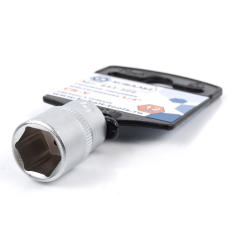 Головка торцевая КОБАЛЬТ 1/4", 12 мм, Cr-V (1 шт.) подвес (643-309)(1 шт.) подвес