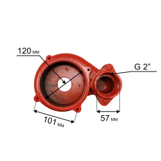 Корпус насоса водяного QUATTRO ELEMENTI 500F Ci ->910-157-23 (910-157-21)
