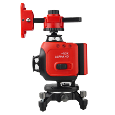 Комплект лазерного уровня RGK ALPHA 4D и рулетка AMO R303