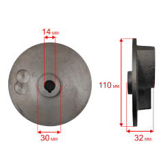 Крыльчатка QUATTRO ELEMENTI Sewage 500F Ci-Cut (909-075-039)