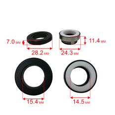 Сальник механический QUATTRO ELEMENTI Sewage 1100F Ci-Cut (мах: Ø24мм, Ø15мм, высота 37мм) (кер: Ø28мм, Ø16мм, высота 7мм) --> 910-157-17(мах: Ø24мм, Ø15мм, высота 37мм) (кер: Ø28мм, Ø16мм, высота 7мм) --> 910-157-17
