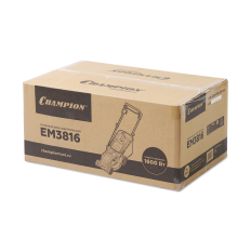 Газонокосилка эл. CHAMPION EM3816 (1,6 кВт пласт.+ткань травосб. 42л ширина 380мм 30-75мм, 11,3кг)