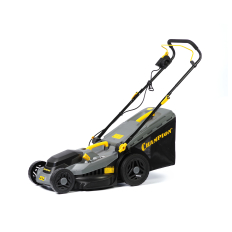 Газонокосилка эл. CHAMPION EM4318 (1,8 кВт пласт.+ткань травосб. 52л ширина 430мм 30-75мм, 12,9кг)