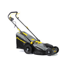 Газонокосилка эл. CHAMPION EM4318 (1,8 кВт пласт.+ткань травосб. 52л ширина 430мм 30-75мм, 12,9кг)