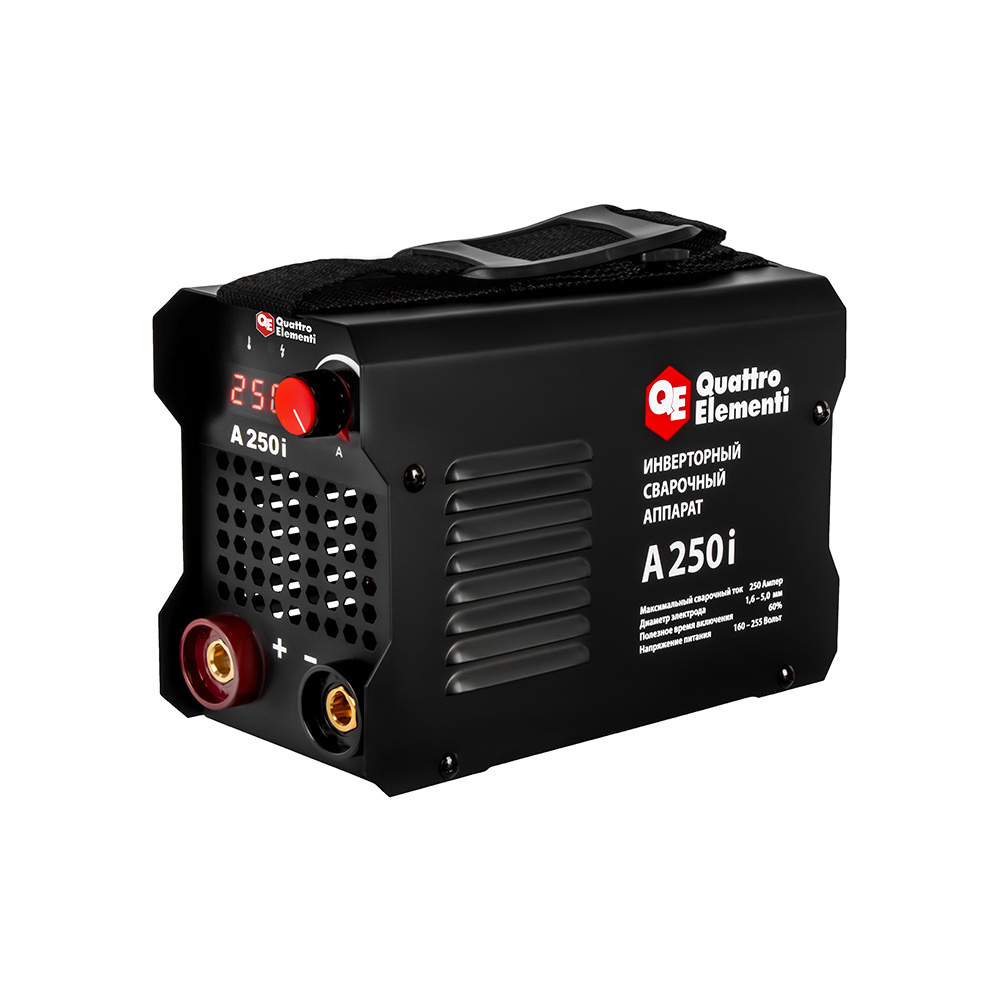 Аппарат электродной сварки QUATTRO ELEMENTI A 250i (250 А, электроды до 5.0 мм, дисплей) (922-616)(250 А, электроды до 5.0 мм, дисплей) (922-616)