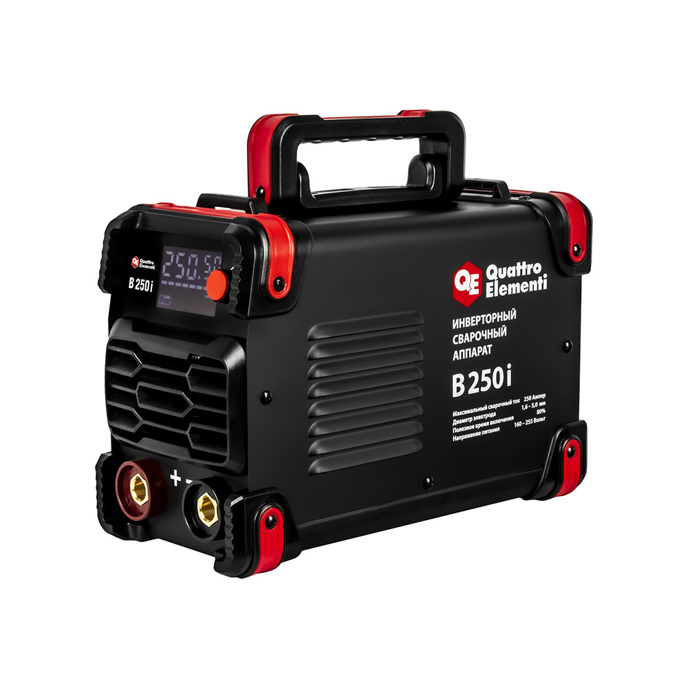 Аппарат электродной сварки QUATTRO ELEMENTI B 250i (250 А, электроды до 5.0 мм, LED дисплей, TIG-Lift) (922-654)(250 А, электроды до 5.0 мм, LED дисплей, TIG-Lift) (922-654)