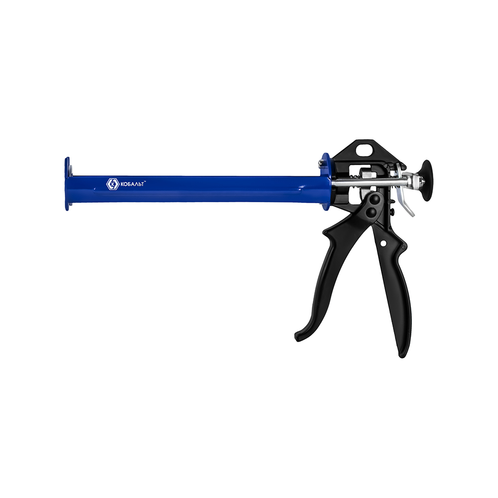 Пистолет для химических анкеров КОБАЛЬТ 300 мл., скелетный стальной корпус, 3-х штоковый поршень, усилие 16:1 (924-115)3-х штоковый поршень, усилие 16:1 (924-115)