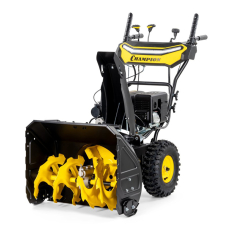 Снегоотбрасыватель CHAMPION ST763E (7лс,62см,6F/2R,колеса,3л,81кг,эл.стартер,фары,обогрев рук, зимн.