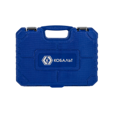 Набор головок торцевых КОБАЛЬТ с трещоткой 1/4", 40 ПРЕДМЕТОВ, CR-V, кейс (923-965)кейс (923-965)