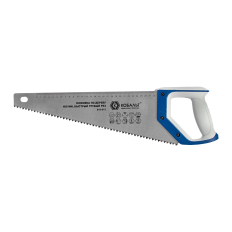 Ножовка по дереву КОБАЛЬТ быстрый грубый рез, 400 мм, шаг 7.5 мм (3.5 TPI), закаленные зубья, 2D-заточка, 2-х комп. рукоятка (916-615)400 мм, шаг 7.5 мм (3.5 TPI), закаленные зубья, 2D-заточка, 2-х комп. рукоятка (916-615)