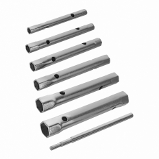 Набор ключей торцевых трубчатых КОБАЛЬТ 6 ШТ: 6 - 19 мм, вороток, чехол-скрутка (924-689)