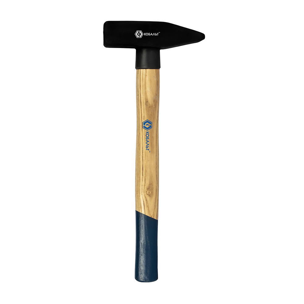 Молоток слесарный КОБАЛЬТ 1000 гр., деревянная рукоятка из ясеня, резиновая защита рукоятки (924-900)защита рукоятки (924-900)