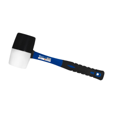 Киянка КОБАЛЬТ 680 гр., черная и белая резина, диаметр бойка 70 мм, фибергласовая рукоятка (924-979)диаметр бойка 70 мм, фибергласовая рукоятка (924-979)