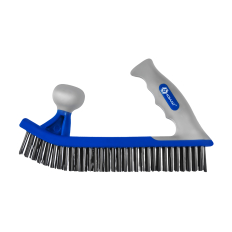 Кордщетка ручная КОБАЛЬТ 5-рядная, стальная, ДВУРУЧНАЯ, 275 мм, пластиковая прорезиненная рукоятка (924-993)275 мм, пластиковая прорезиненная рукоятка (924-993)
