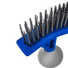 Кордщетка ручная КОБАЛЬТ 5-рядная, стальная, ДВУРУЧНАЯ, 275 мм, пластиковая прорезиненная рукоятка (924-993)275 мм, пластиковая прорезиненная рукоятка (924-993)
