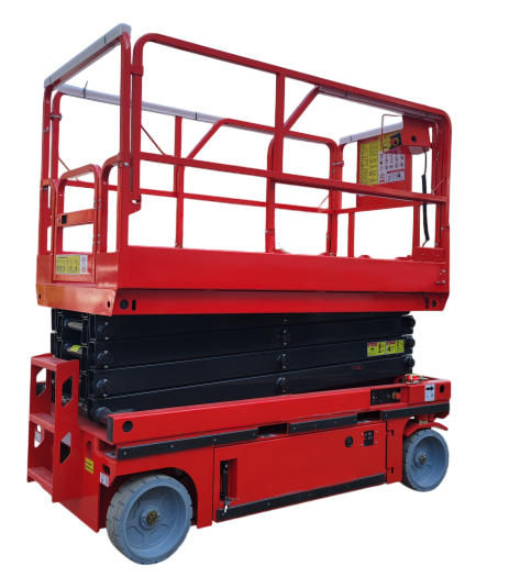 Подъемник ножничный самоходный с выдвижной платформой 450 кг 8/10м TOR AMSL0810 Li-ion DC аккумуляторный 