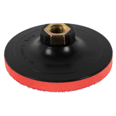 Тарелка опорная ПРАКТИКА 100 мм  для УШМ, М14, мягкая, крепление VELCRO (925-389)  для УШМ, М14, мягкая, крепление VELCRO (925-389)